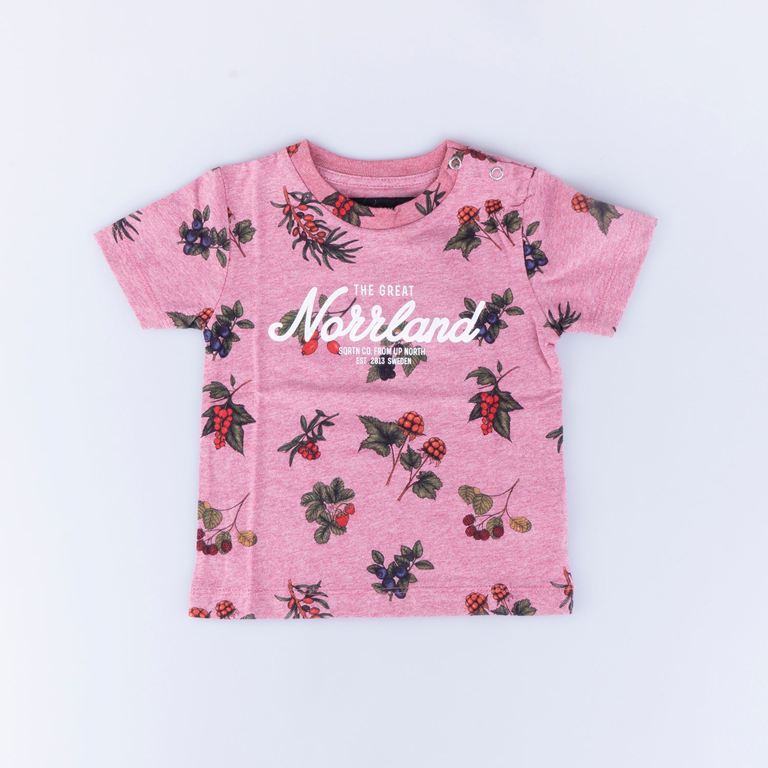 GREAT NORRLAND KIDS T-SHIRT - BERRY PINK